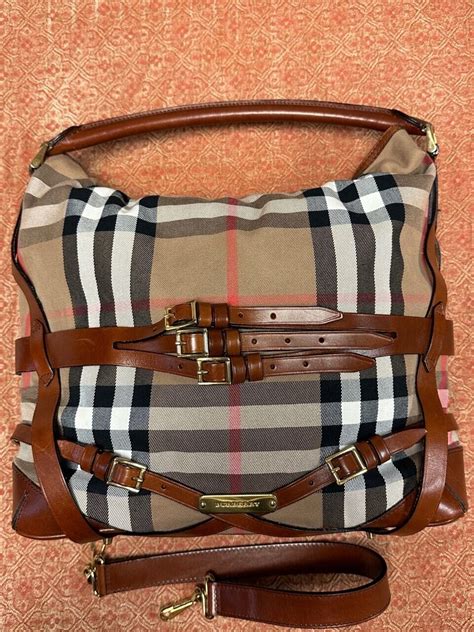 check burberry whipstitch bag